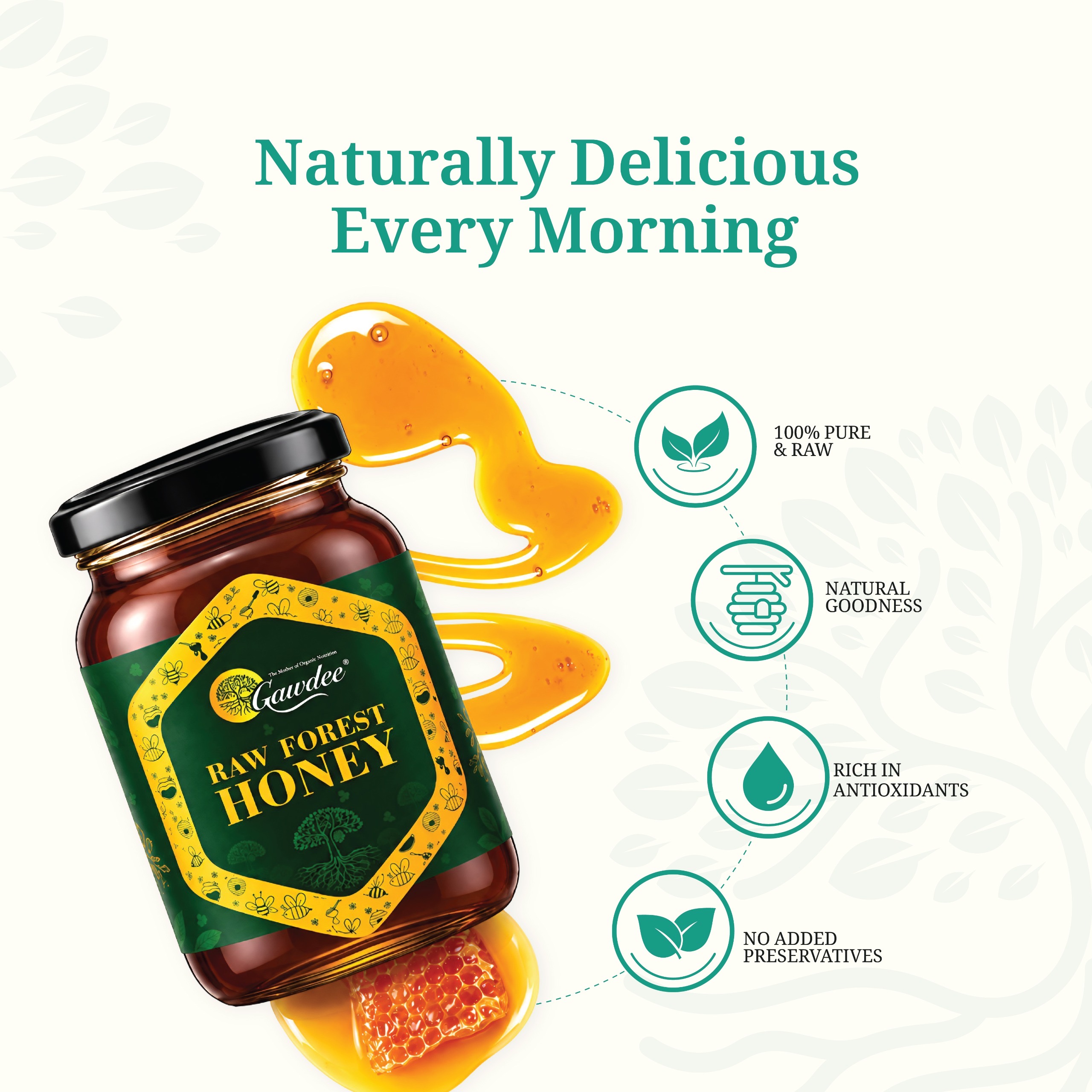 Raw Forest Honey 650 g — Product view 2