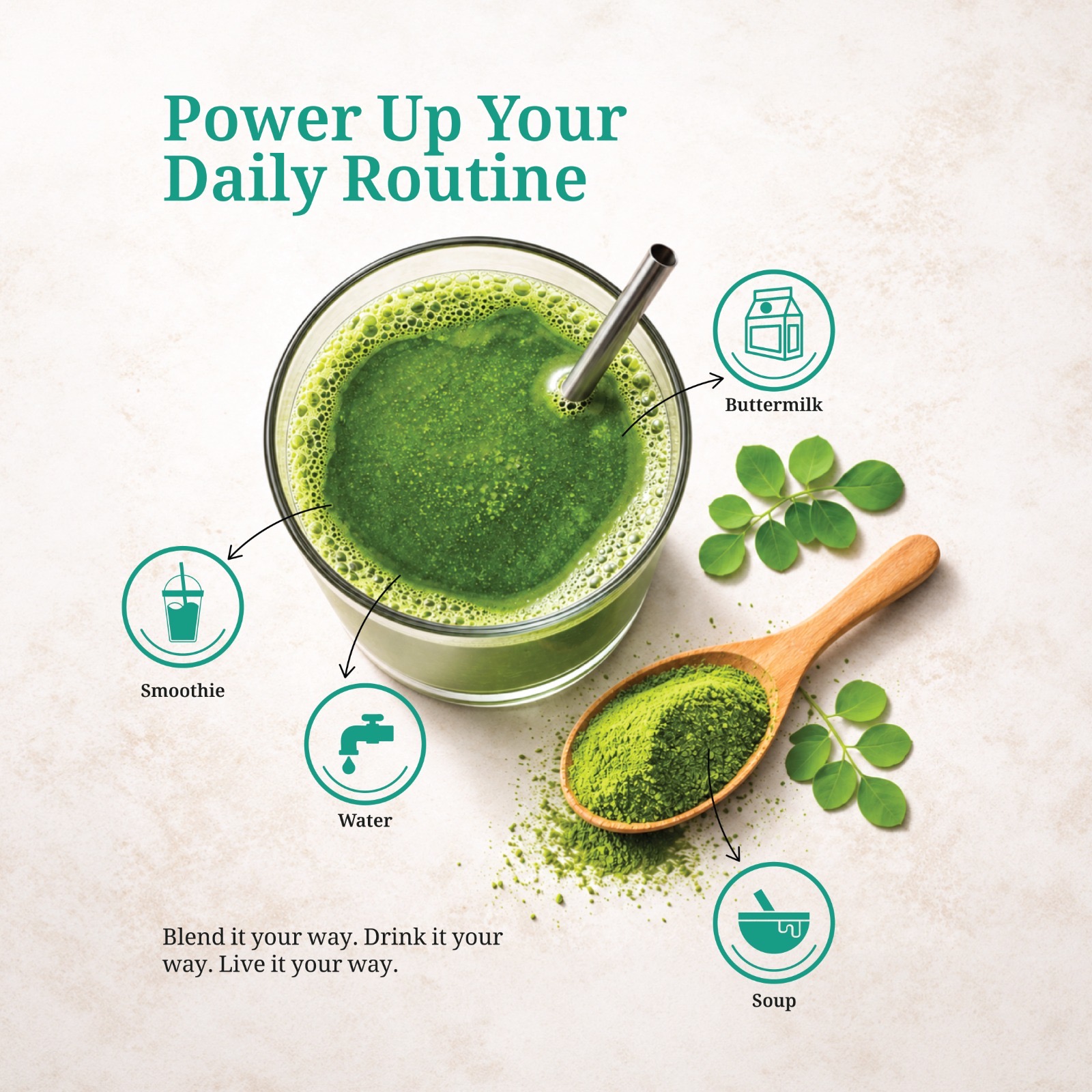 Moringa Powder 400 g — Product view 2