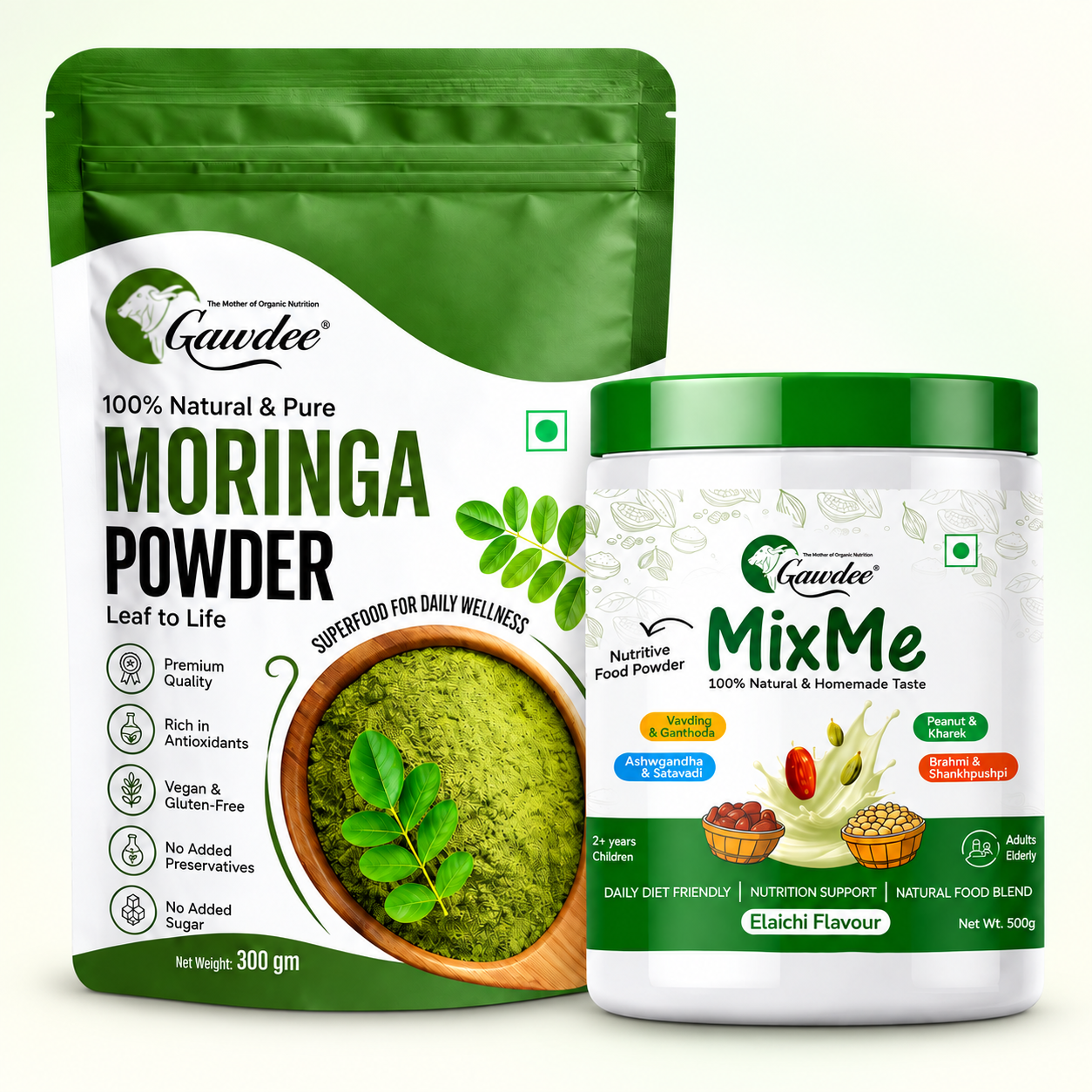 Immunity Combo: Moringa Powder, MixMe Elaichi